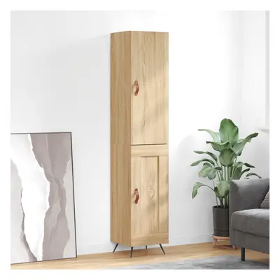 vidaXL Skříň highboard dub sonoma 34,5 x 34 x 180 cm kompozitní dřevo