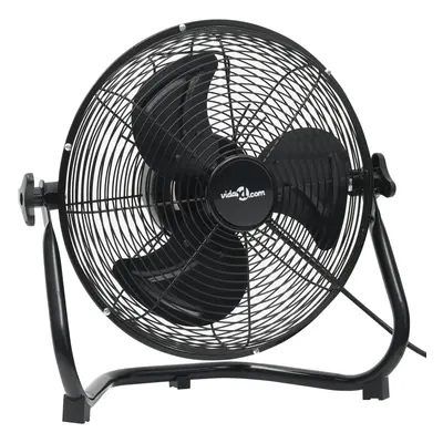 vidaXL Podlahový ventilátor 3 rychlosti 60 cm 115,2 W černý