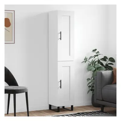 vidaXL Skříň highboard bílá 34,5 x 34 x 180 cm kompozitní dřevo