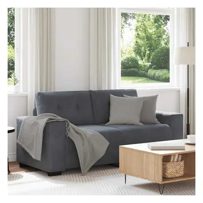 vidaXL Loveseat Sofa Tmavě šedá 140 cm samet