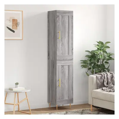 vidaXL Skříň highboard šedá sonoma 34,5 x 34 x 180 cm kompozitní dřevo