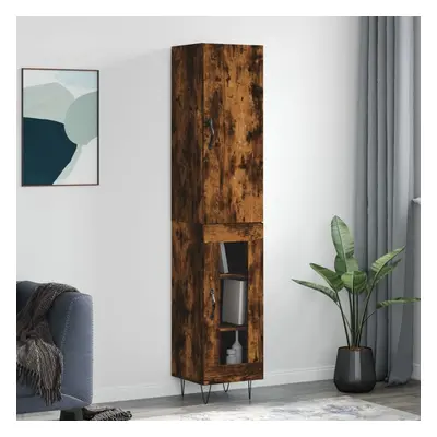 vidaXL Skříň highboard kouřový dub 34,5 x 34 x 180 cm kompozitní dřevo