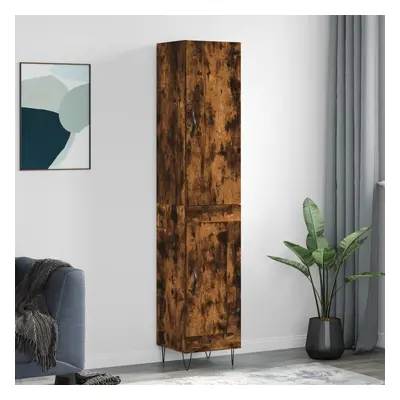 vidaXL Skříň highboard kouřový dub 34,5 x 34 x 180 cm kompozitní dřevo