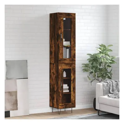 vidaXL Skříň highboard kouřový dub 34,5 x 34 x 180 cm kompozitní dřevo