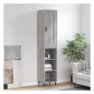 vidaXL Skříň highboard šedá sonoma 34,5 x 34 x 180 cm kompozitní dřevo