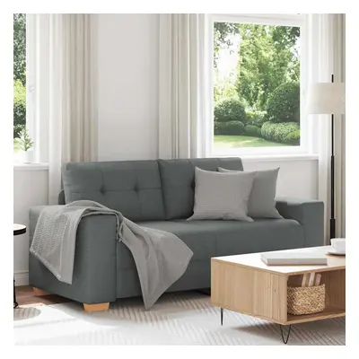 vidaXL Loveseat Sofa Tmavě šedá 140 cm textil