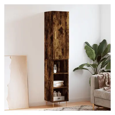 vidaXL Skříň highboard kouřový dub 34,5 x 34 x 180 cm kompozitní dřevo