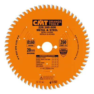 CMT Orange Tools CMT Orange Industrial Pilový kotouč na železo - D165x1,6 d20 Z60 HW 226.165.60H