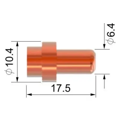 ALFA IN Elektroda Hafnium krátká SCB50 P1521-Hf