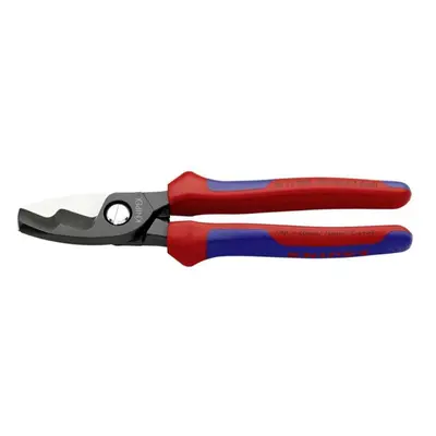 Kabelové nůžky 200 mm KNIPEX 95 12 200 - leštěná hlava, vícesložkové návleky 95 12 200