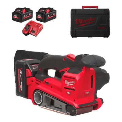 Aku pásová bruska Milwaukee M18 FBTS75-552X, 75 x 457 mm, 2x Aku (18V, 5,5 Ah), 4933479615 49334