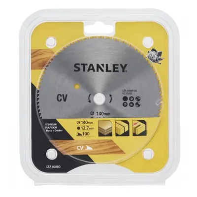 Pilový kotouč pro příčné řezy 140 x 12,7 mm, 100 zubů Stanley STA10080 STA10080