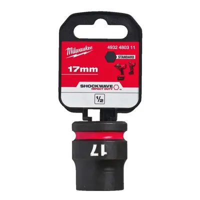 Nástrčná hlavice 1/2" Milwaukee Shockwave™ Impact Duty 17 mm, rázová, krátká 4932480311