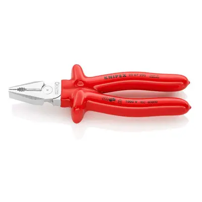 Silové kombinované kleště 200 mm - VDE 1000V. KNIPEX 02 07 200 - chromováno, izolováno ponorem 0