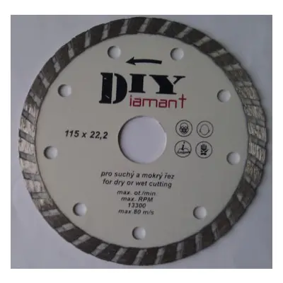 DIYT125 - Diamantový řezný kotouč DIY - TURBO 60125200