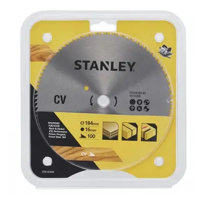 Pilový kotouč pro příčné řezy 184 x 16 mm, 100 zubů Stanley STA10205 STA10205