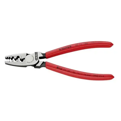 Lisovací kleště KNIPEX 97 71 180 na koncové dutinky 180 mm - leštěná hlava, plastové návleky 97 