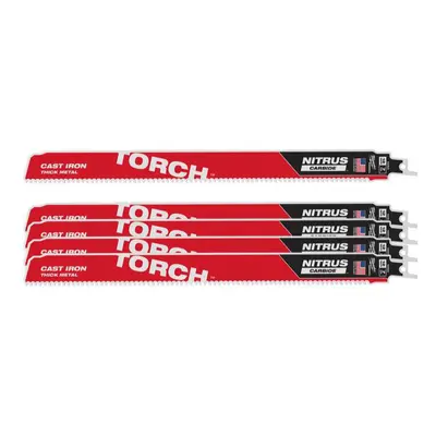 Pilové plátky na kov 300 x 25 x 1,27 mm Milwaukee Sawzall Torch™ Nitrus Carbide™ - 5 ks (7 TPI) 