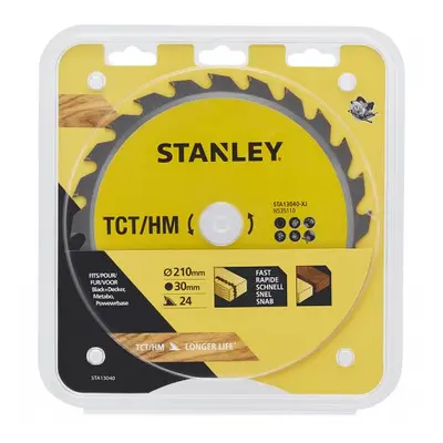 Pilový kotouč TCT/HM pro podélné řezy 210 x 30 mm, 24 zubů Stanley STA13040 STA13040