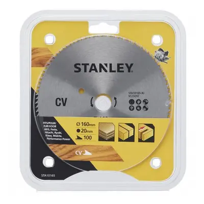 Pilový kotouč pro příčné řezy 160 x 20 mm, 100 zubů Stanley STA10165 STA10165