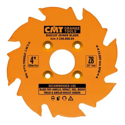 CMT Orange Tools CMT Kotouč lamelovací pro lamelové spoje - D100x3,96 d22 Z8 HW rovný zub C24100