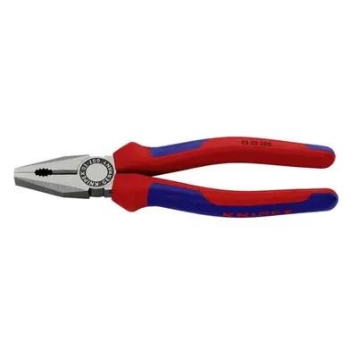 Kombinované kleště 200 mm. KNIPEX 03 02 200 - leštěná hlava, vícesložkové návleky 03 02 200