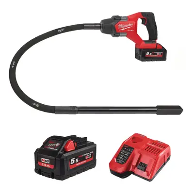 Aku ponorný vibrátor do betonu Milwaukee M18 FCVN12-551 (1,2 m), Aku M18 HB5.5 + M12-18 FC, 4933