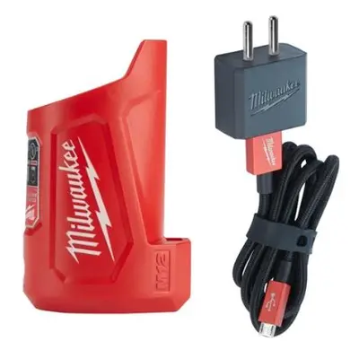 Milwaukee M12 TC Kompaktní cestovní nabíječka a zdroj 4932459450