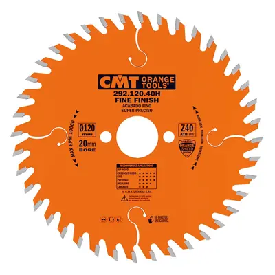 CMT Orange Tools CMT Orange Pilový kotouč pro elektronářadí, finální řez - D160x2,2 d30 Z40 HW 2