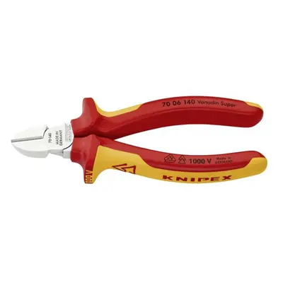 Boční štípací kleště 140 mm - 1000V. KNIPEX 70 06 140 - chromováno, vícesložkové návleky VDE 70 