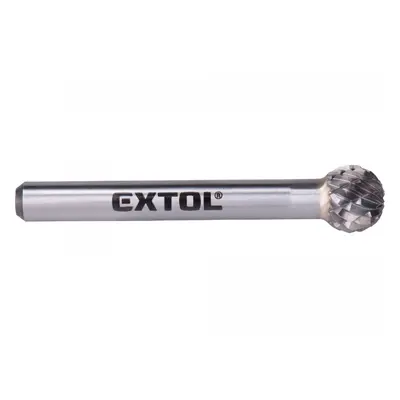 EXTOL INDUSTRIAL Fréza karbidová, kulová, pr.10mm/stopka 6mm,sek střední(double-cut) 8703734