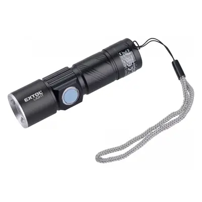 EXTOL LIGHT Svítilna 150lm, zoom, USB nabíjení, XPE 3W LED 43135