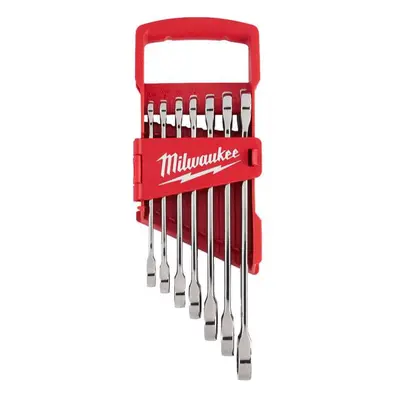 Očkoploché ráčnové klíče 3/8 ÷ 3/4" MAX BITE™ Milwaukee 4932464995 palcové. Sada 7 dílů v pořada