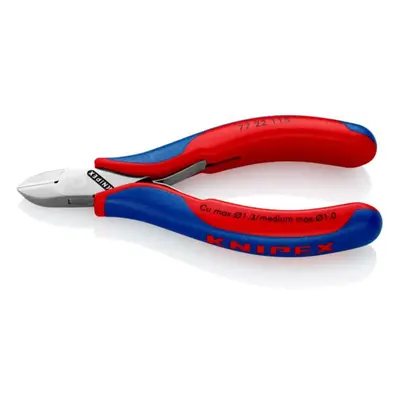 Boční štípací kleště pro elektroniku 115 mm KNIPEX 77 22 115 - leštěná hlava, vícesložkové návle