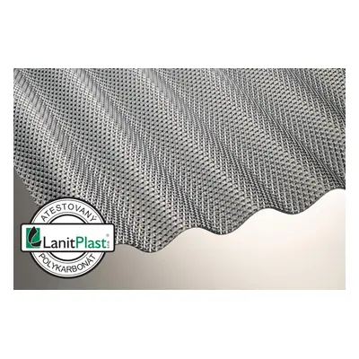 LANIT PLAST polykarbonátová deska MARLON CSE DIAMOND 2,6 mm 1,045x4 m antracit LG3418 LG3418