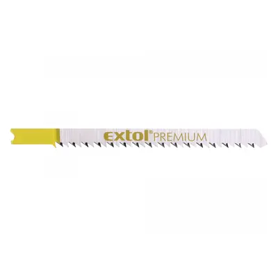 EXTOL PREMIUM Plátky do přímočaré pily 5ks, 75x2,5mm, úchyt UNIVERSAL, HCS 8805505