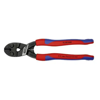 Kompaktní kleště na čepy CoBolt 200 mm KNIPEX 71 02 200 - leštěná hlava, vícesložkové návleky 71