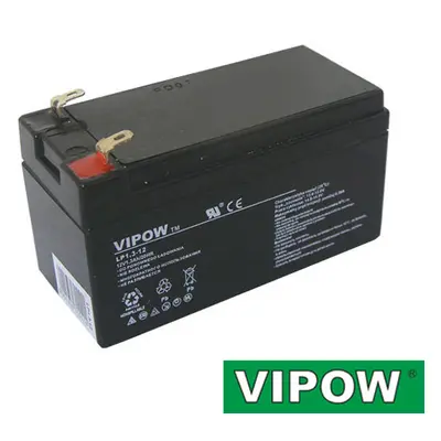 Baterie olověná 12V 1.3Ah VIPOW 04250075