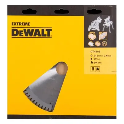 Pilový kotouč Series 40 pro kotoučové pily 216x30mm 80z TCG -5° DeWALT DT4286 DT4286