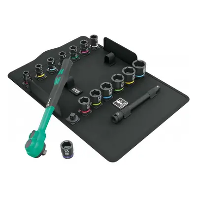 Wera 005530 Ráčna Zyklop Comfort 3/8" včetně hlavic 8 ÷ 24 mm, 8100 SB 12 (Sada 16 dílů) 0500553