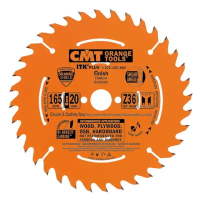 CMT Orange Tools CMT ITK Ultra tenký kotouč pro příčné řezy - D136x1,5 d20(+10) Z36 HW C27213636