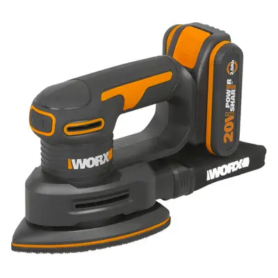 Akumulátorová vibrační bruska WORX Orange WX822 - 20V, 1x2.0Ah - Powershare 45900822