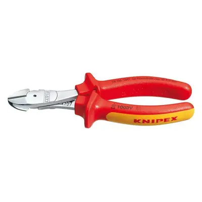 Silové boční štípací kleště 160 mm - 1000V. KNIPEX 74 06 160 - chromováno, vícesložkové návleky 