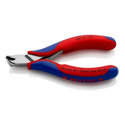 Čelní štípací kleště pro elektroniku 120 mm Knipex 64 32 120 - leštěná hlava, vícesložkové návle