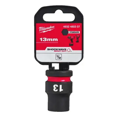 Nástrčná hlavice 1/2" Milwaukee Shockwave™ Impact Duty 13 mm, rázová, krátká 4932480307