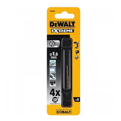 Vrták do kovu HSS-E COBALT 1,5x34mm (2ks) DeWALT DT4959 DT4959