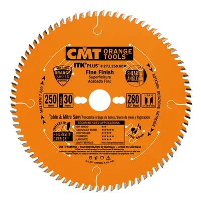 CMT Orange Tools CMT ITK Ultra tenký kotouč pro příčné finální řezy - D216x1,8 d30 Z64 HW C27321