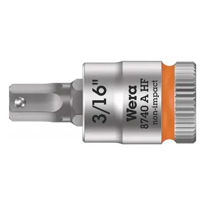 Wera 003386 Zástrčná bitová hlavice Zyklop 1/4" 6hran 3/16" typ 8740 A HF s přidržovací funkcí -