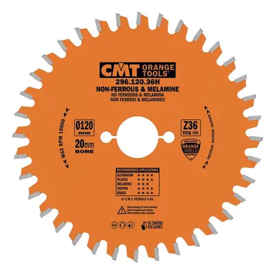 CMT Orange Tools CMT Orange Pilový kotouč na lamino, plast a neželezné kovy - D120x1,8 d20 Z36 H