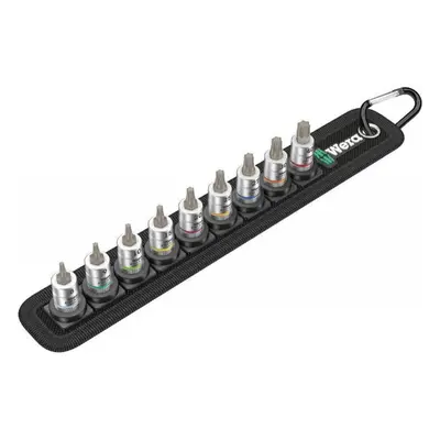 Wera 003882 Zástrčné hlavice Torx Zyklop 1/4" Belt A 3 TORX HF s přidržovací funkcí (Sada 9 dílů